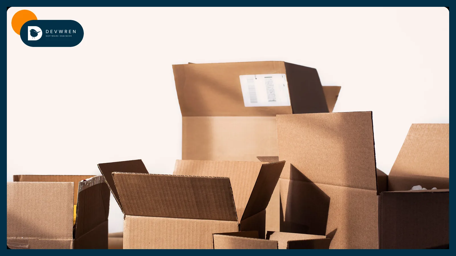 Cardboard boxes being packed for a bulk order